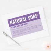 Étiquette d'ingrédients d'emballage de savon perso (Enveloppe)