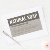 Étiquette d'ingrédients d'emballage de savon perso (Enveloppe)