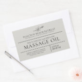 Étiquette d'ingrédients du produit d'huile de mass (Enveloppe)