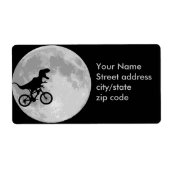 Étiquette Dinosaur Vélo & Lune (Devant)