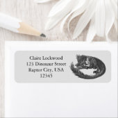 Étiquette Dinosaure endormi (En situation)