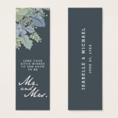 Étiquette d'invitation de mariage dans un jardin V (Devant & derrière)