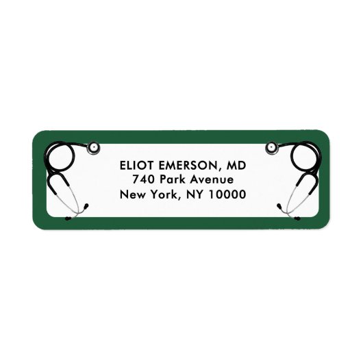 Étiquette Diplôme de docteur (Devant)
