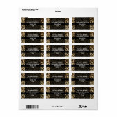 Étiquette Diplôme de fille de bijoux Leopard noir personnali (Feuille entière)