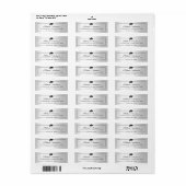 Étiquette Diplômé de la chape de finition métallique argent (Feuille entière)