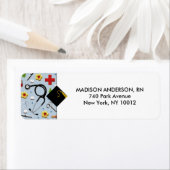 Étiquette Diplôme de l'école de soins infirmiers (En situation)