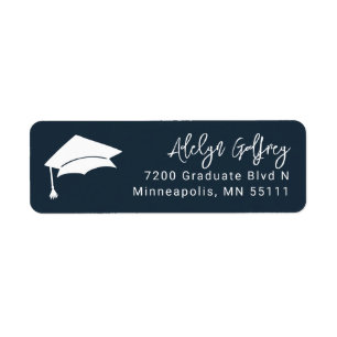 Étiquette Diplôme d'études Supérieur Casquette Doodle Marine