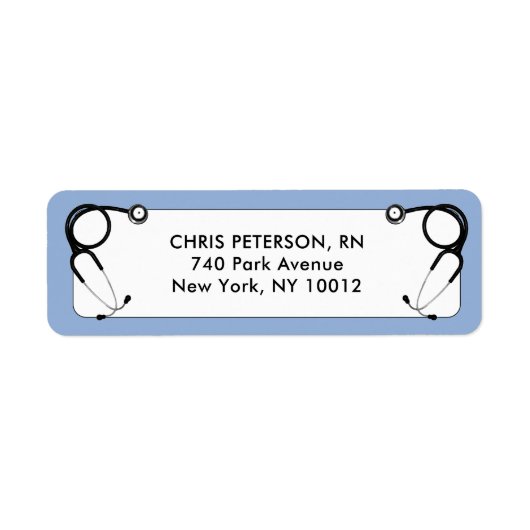 Étiquette Diplôme d'infirmière (Devant)