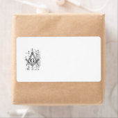 Étiquette Diplôme maçonnique (En situation)