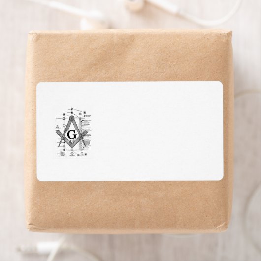 Étiquette Diplôme maçonnique (En situation)