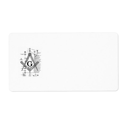 Étiquette Diplôme maçonnique (Devant)