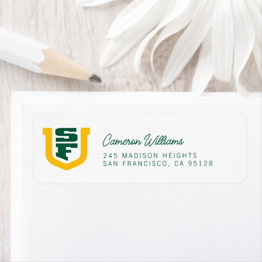 Étiquette Diplômés de l'Université de San Francisco (En situation)