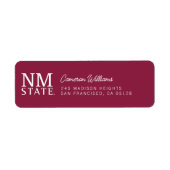 Étiquette Diplômés de l'Université d'État du Nouveau-Mexique (Devant)