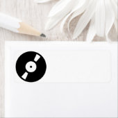 Étiquette disque vinyle rétro (En situation)