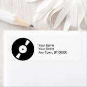 Étiquette disque vinyle rétro (En situation)