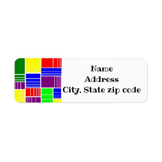 Étiquette Diviser les rectangles (Devant)