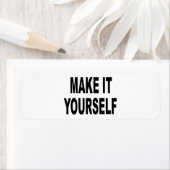 Étiquette do-it-yourself Fais-Le Toi-Même (En situation)