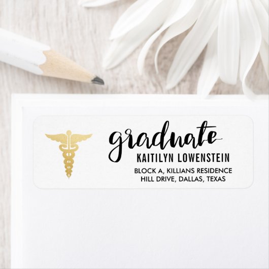 Étiquette Docteur | Infirmière | Script de symbole or de gra (En situation)