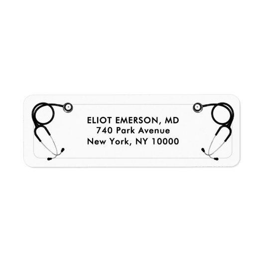 Étiquette Docteur Médicale (Devant)
