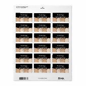 Étiquette d'oeufs Brown (Feuille entière)