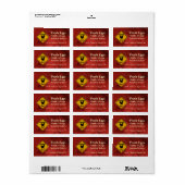 Étiquette d'oeufs de passage de poulets (Feuille entière)