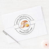 Étiquette d'oeufs de poulet frais (Enveloppe)