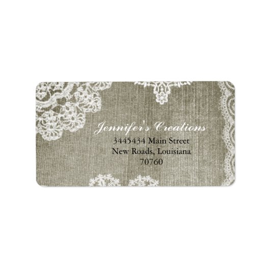 Étiquette Doily (Devant)