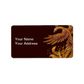 étiquette d'oiseaux phoenix (Devant)