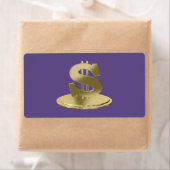 Étiquette Dollar d'or (En situation)