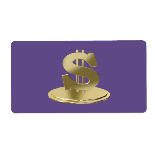 Étiquette Dollar d'or (Devant)