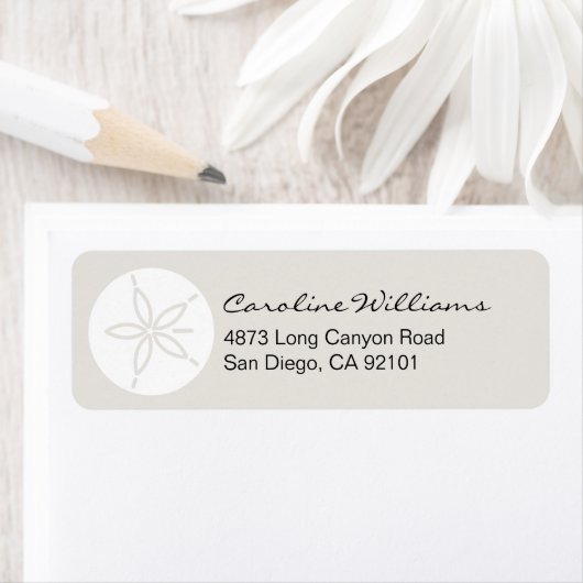 Étiquette Dollar du sable (En situation)