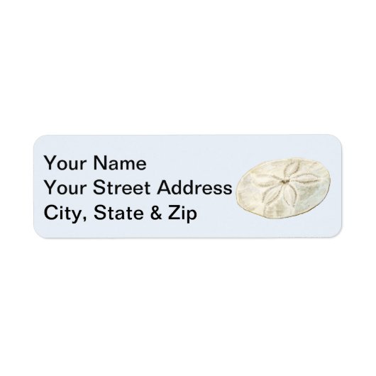 Étiquette Dollar du sable (Devant)