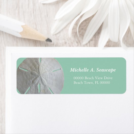 Étiquette Dollar du sable sur Jade (En situation)