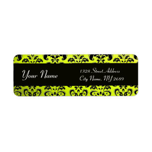 ÉTIQUETTE DOMMASQUE JAUNE NOIR