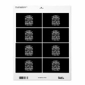 Étiquette Don de scientifique | J'Enseigne les scientifiques (Feuille entière)