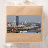 Étiquette Donaucity, Vienne Autriche (En situation)