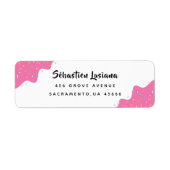 Étiquette Donuts And Sprinkings Adresse de retour (Devant)