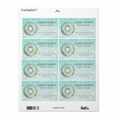 Étiquette Donuts et friandises maison luxueux et scintillant (Feuille entière)