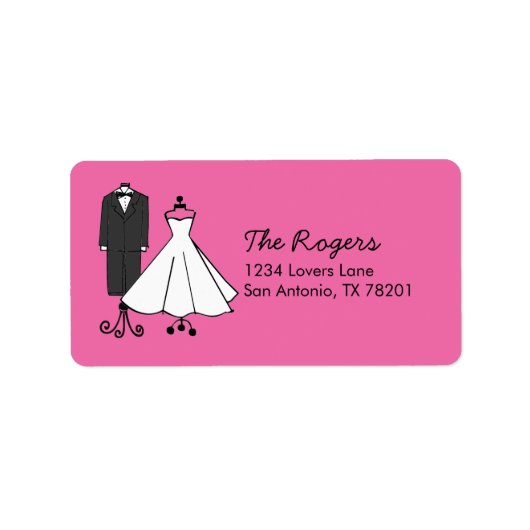Étiquette Doodles mariages (Devant)
