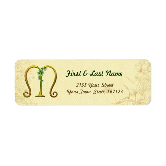 Étiquette d'or d'Irlande (Devant)