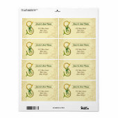 Étiquette d'or irlandais (Feuille entière)