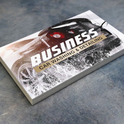 Étiquette d'or pour auto de lavage de voiture auto