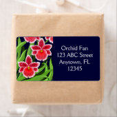 Étiquette d'orchidées Odontoglossum exotiques (En situation)