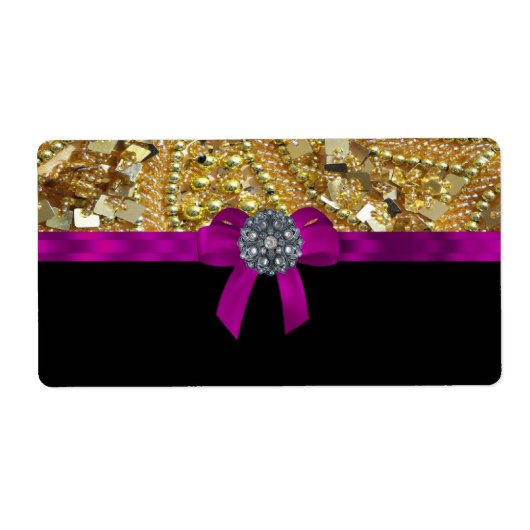 Étiquette Doré et noir (Devant)