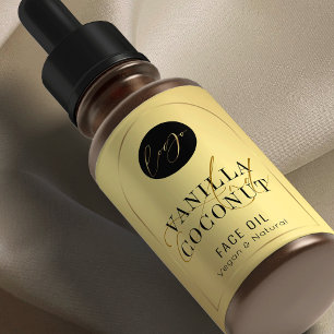 Étiquette Doré moderne 60ml envelopper bouteille cosmétique 
