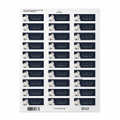 Étiquette Douce Fête Prénatale d'Hiver avec un Ours Polaire (Feuille entière)