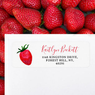 Étiquette Douce Petite Fraise