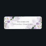 Étiquette Douze ans sucrés Fleur floral aquarelle violet<br><div class="desc">Adorable, invitation pour une fête d'anniversaire de seize ans avec des fleurs violettes, adresse de retour. Facile à personnaliser avec vos informations. N'hésitez pas à me contacter via le chat si vous avez des questions sur l'œuvre d'art ou si vous avez besoin d'une personnalisation. Consultez la collection pour d'autres articles....</div>