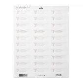 Étiquette Dove Peace Family Funeral Return Adresse (Feuille entière)