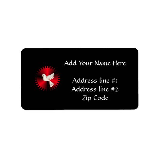 Étiquette Dove Saint-Esprit (Devant)